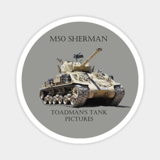 M50 Sherman-Toadman's Tank Pictures Magnet